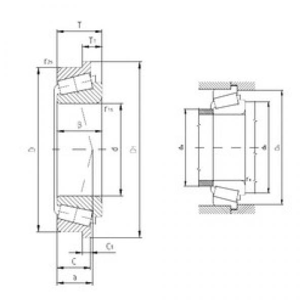 31.75 mm x 61,98 mm x 19,05 mm  ZVL BT1-0343A/Q конические роликовые подшипники #1 image