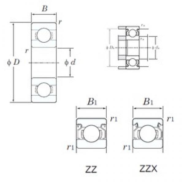 6 mm x 19 mm x 8 mm  KOYO ML6019ZZ радиальные шарикоподшипники #1 image