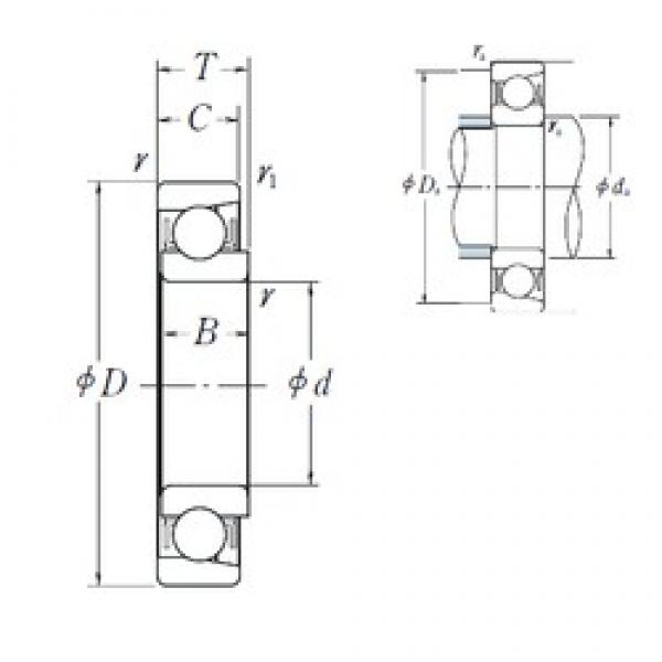 8 mm x 24 mm x 7 mm  NSK EN 8 радиальные шарикоподшипники #1 image