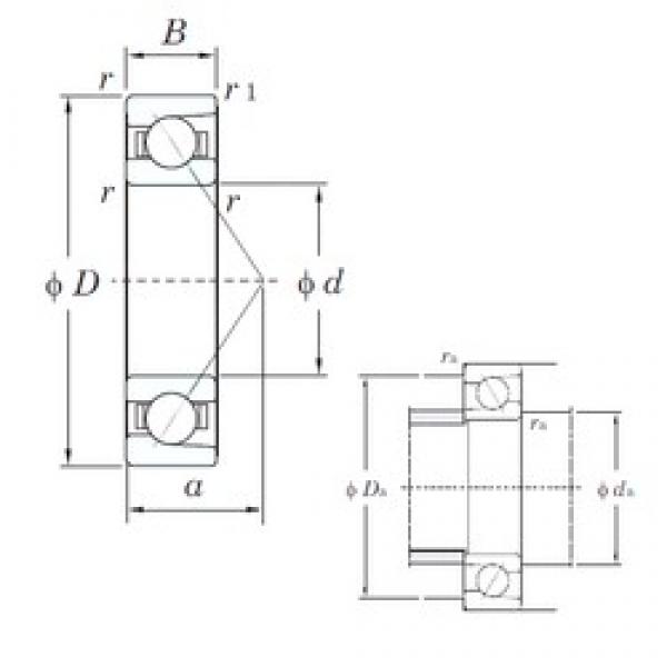 15 mm x 32 mm x 9 mm  KOYO 7002B радиально-упорные шарикоподшипники #1 image