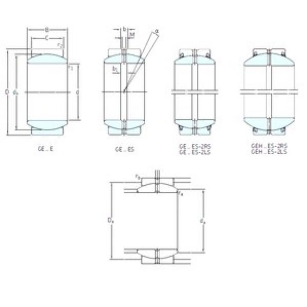 40 mm x 68 mm x 40 mm  SKF GEH40ES-2LS подшипники скольжения #1 image