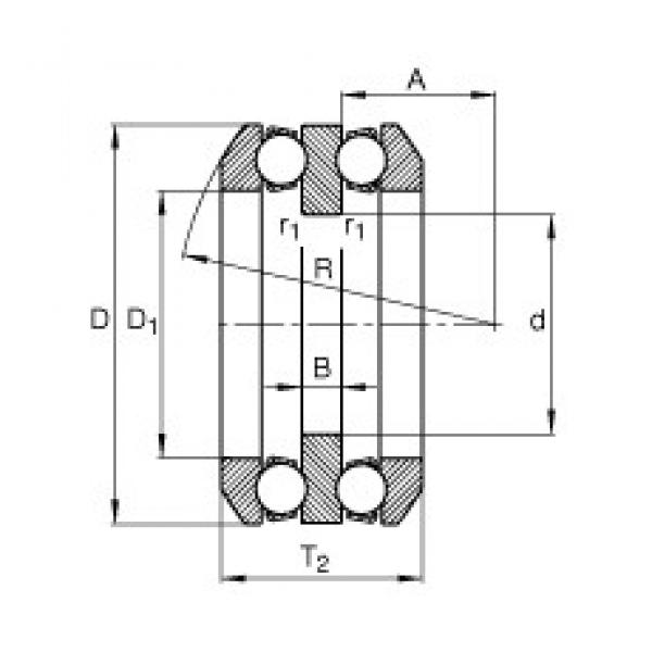 40 mm x 78 mm x 9 mm  FAG 54210 упорные шарикоподшипники #1 image