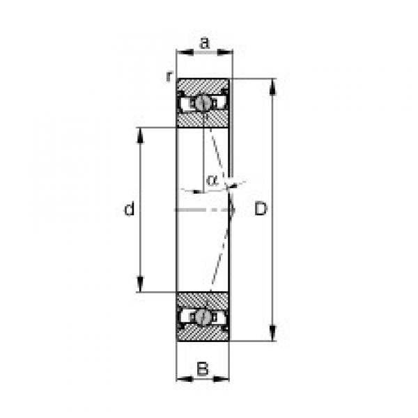 95 mm x 130 mm x 18 mm  FAG HCS71919-C-T-P4S радиально-упорные шарикоподшипники #1 image