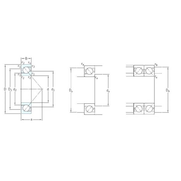 55 mm x 120 mm x 29 mm  SKF 7311BECBM радиально-упорные шарикоподшипники #1 image