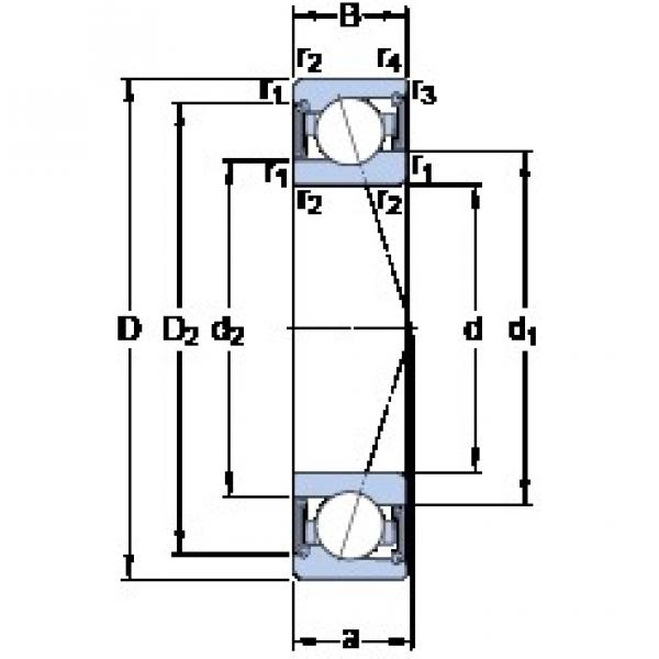 20 mm x 37 mm x 9 mm  SKF S71904 ACE/P4A радиально-упорные шарикоподшипники #1 image