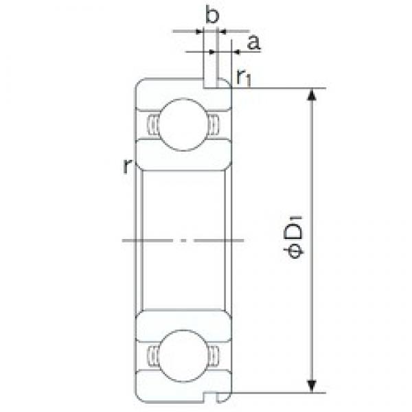 15 mm x 42 mm x 13 mm  NACHI 6302N радиальные шарикоподшипники #1 image