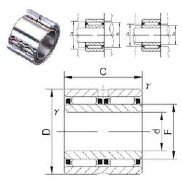 60 mm x 90 mm x 60 mm  JNS NAFW 609060 игольчатые подшипники #1 image