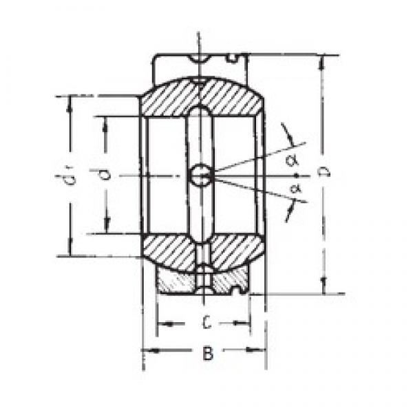 45 mm x 72 mm x 36 mm  FBJ GE45XS/K подшипники скольжения #1 image