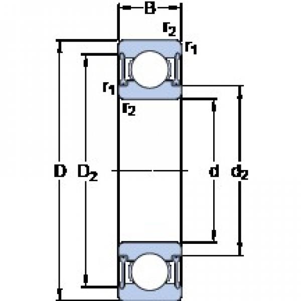 10 mm x 22 mm x 6 mm  SKF W 61900-2RZ радиальные шарикоподшипники #1 image