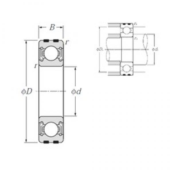 30 mm x 72 mm x 19 mm  NTN EC-6306LLB радиальные шарикоподшипники #1 image