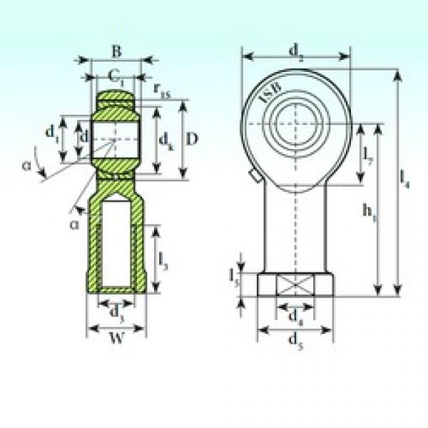 22 mm x 42 mm x 28 mm  ISB TSF 22 подшипники скольжения #1 image