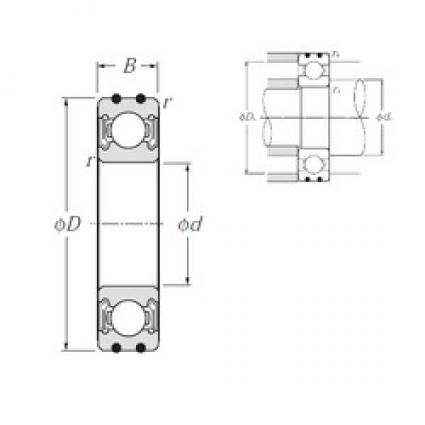 30 mm x 72 mm x 19 mm  NTN AC-6306LLB радиальные шарикоподшипники #1 image