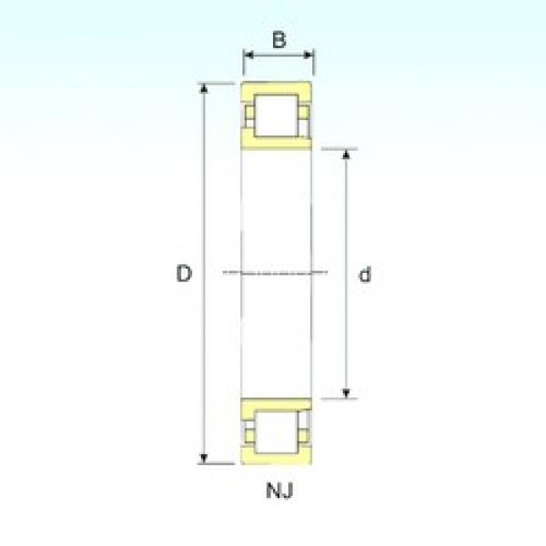 110 mm x 200 mm x 53 mm  ISB NJ 2222 цилиндрические роликоподшипники #1 image