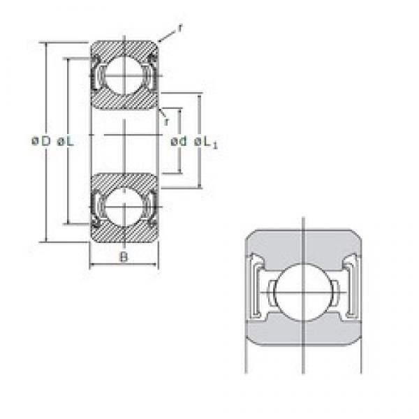 10 mm x 26 mm x 8 mm  NMB 6000SS радиальные шарикоподшипники #1 image