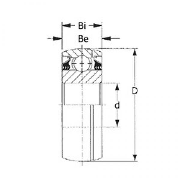 70 mm x 160 mm x 68,26 mm  CYSD GW315PPB11 радиальные шарикоподшипники #1 image