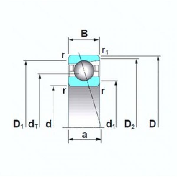 17 mm x 35 mm x 10 mm  NSK 7003CTRSU радиально-упорные шарикоподшипники #1 image