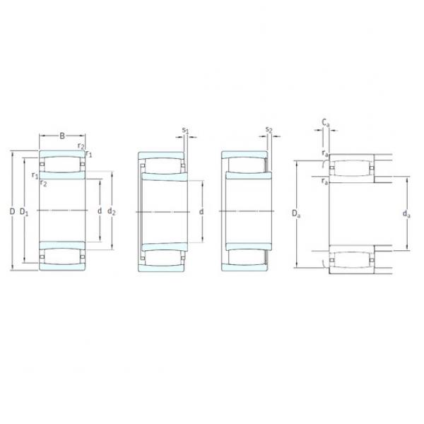 460 mm x 680 mm x 163 mm  SKF C3092M цилиндрические роликоподшипники #1 image