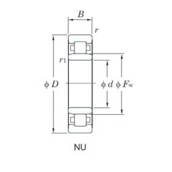 30 mm x 72 mm x 27 mm  KOYO NU2306R цилиндрические роликоподшипники #1 image