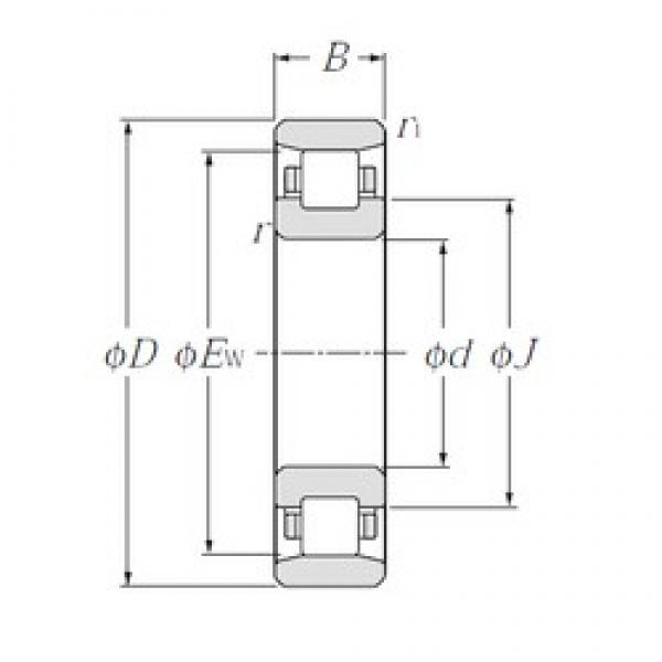 380 mm x 560 mm x 82 mm  NTN N1076 цилиндрические роликоподшипники #1 image