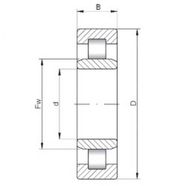 30 mm x 90 mm x 23 mm  ISO NU406 цилиндрические роликоподшипники #1 image