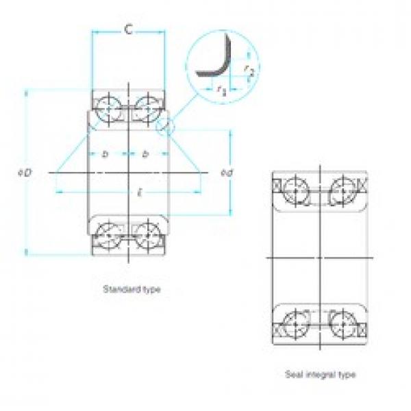 36 mm x 76 mm x 29,2 mm  SKF BA2B440190C радиально-упорные шарикоподшипники #1 image