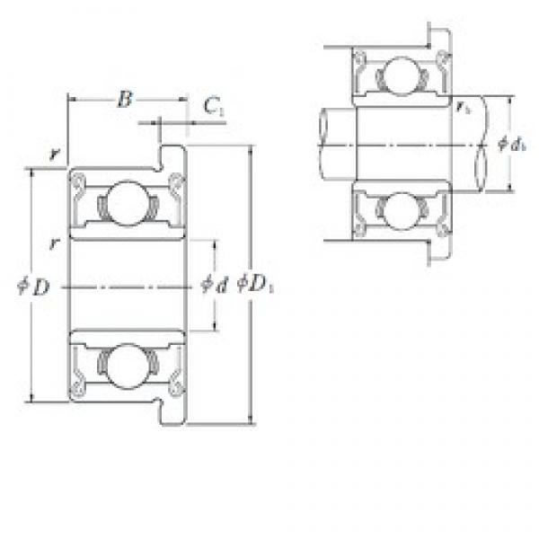 6 mm x 17 mm x 6 mm  NSK F606ZZ радиальные шарикоподшипники #1 image