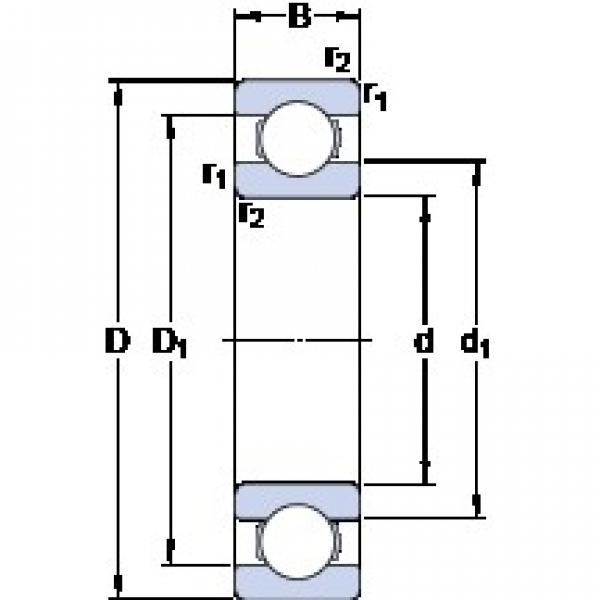 110 mm x 170 mm x 19 mm  SKF 16022 радиальные шарикоподшипники #1 image