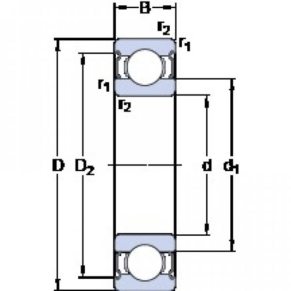 30 mm x 72 mm x 19 mm  SKF E2.6306-2Z радиальные шарикоподшипники #1 image