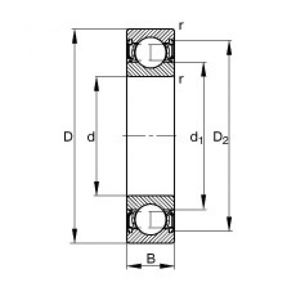 50 mm x 110 mm x 27 mm  FAG S6310-2RSR радиальные шарикоподшипники #1 image