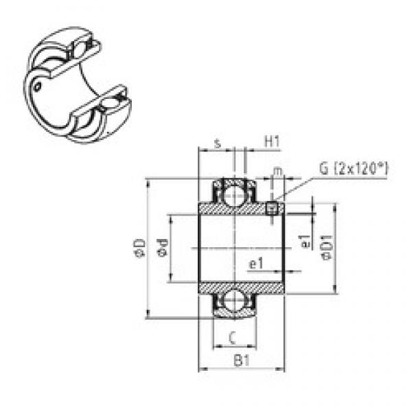 SNR UC305-14 радиальные шарикоподшипники #1 image