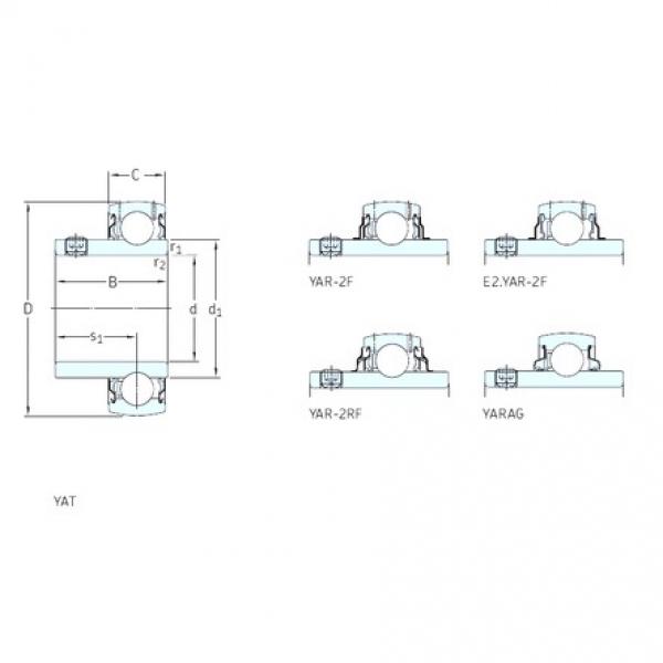 20 mm x 47 mm x 31 mm  SKF YAR204-2RF/VE495 радиальные шарикоподшипники #1 image