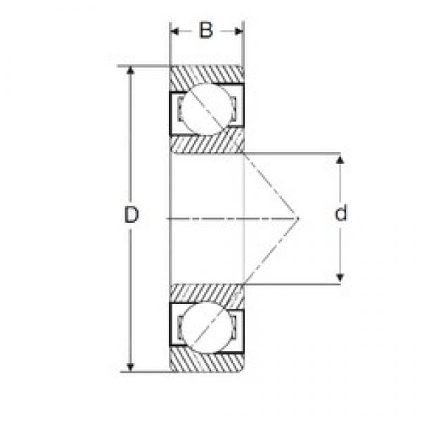 110 mm x 200 mm x 38 mm  SIGMA 7222-B радиально-упорные шарикоподшипники #1 image