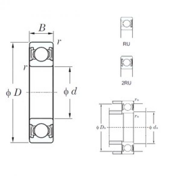 50 mm x 80 mm x 16 mm  KOYO 6010-2RU радиальные шарикоподшипники #1 image