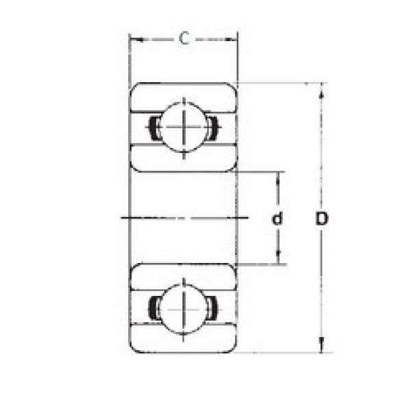 6 mm x 17 mm x 6 mm  FBJ 606ZZ радиальные шарикоподшипники #1 image