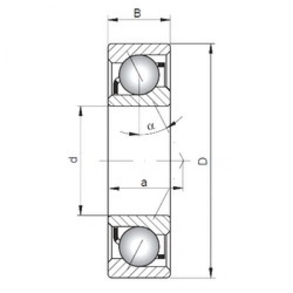 30 mm x 62 mm x 16 mm  ISO 7206 C радиально-упорные шарикоподшипники #1 image