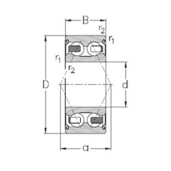 50 mm x 90 mm x 30,2 mm  NKE 3210-B-2Z-TV радиально-упорные шарикоподшипники #1 image