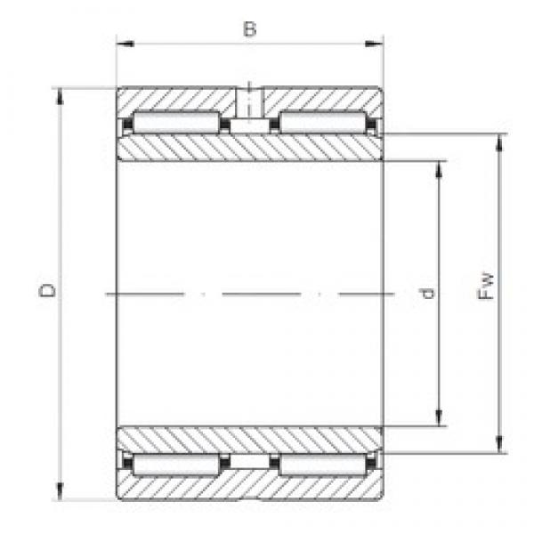 50 mm x 72 mm x 40 mm  ISO NA6910 игольчатые подшипники #1 image