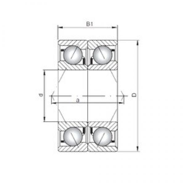 ISO 7240 BDB радиально-упорные шарикоподшипники #1 image