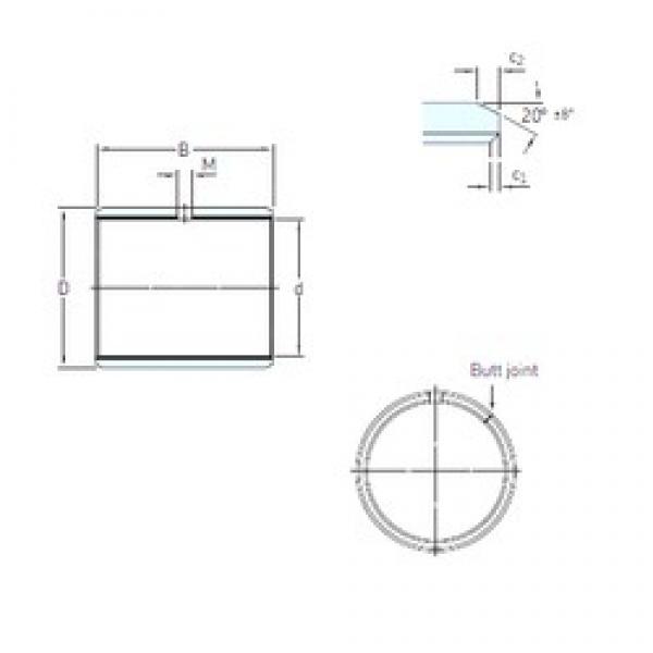 37 mm x 40 mm x 20 mm  SKF PCM 374020 M подшипники скольжения #1 image