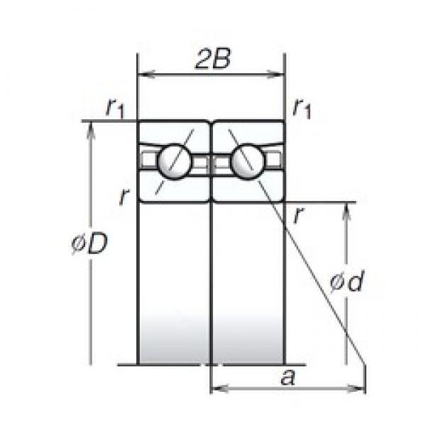 140 mm x 210 mm x 31,5 mm  NSK 140BAR10S радиально-упорные шарикоподшипники #1 image