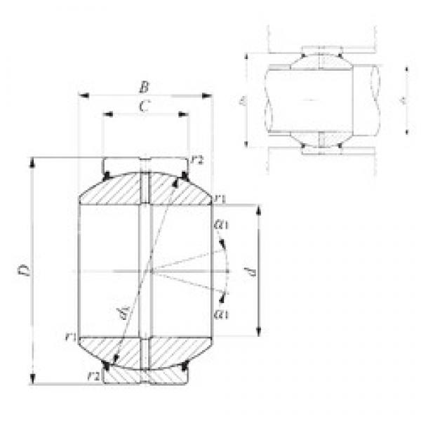 240 mm x 370 mm x 190 mm  IKO GE 240GS-2RS подшипники скольжения #1 image