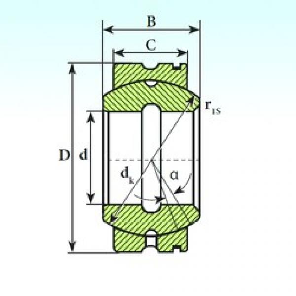 55 mm x 90 mm x 47 mm  ISB GE 55 XS K подшипники скольжения #1 image