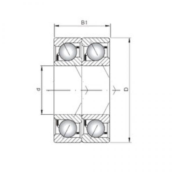 ISO 7016 CDT радиально-упорные шарикоподшипники #1 image