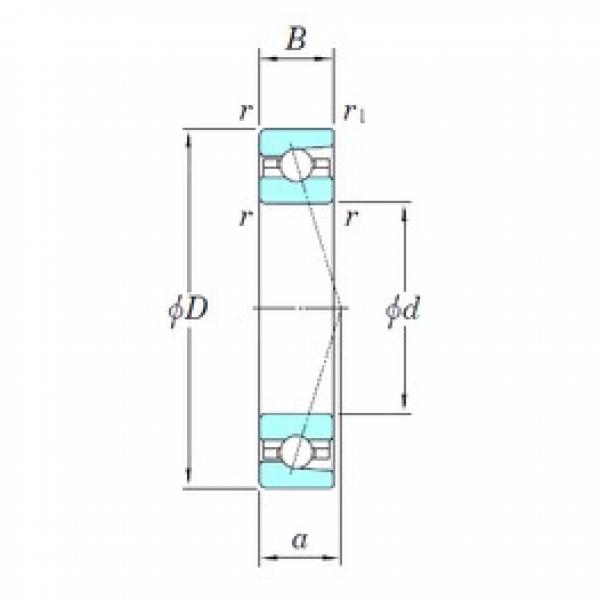 60 mm x 85 mm x 13 mm  KOYO 3NCHAC912C радиально-упорные шарикоподшипники #1 image