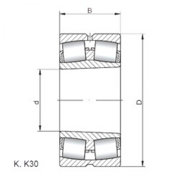 320 mm x 580 mm x 208 mm  ISO 23264 KW33 сферические роликоподшипники #1 image