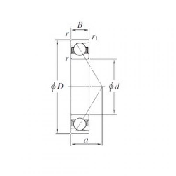 140 mm x 250 mm x 42 mm  KOYO 7228B радиально-упорные шарикоподшипники #1 image