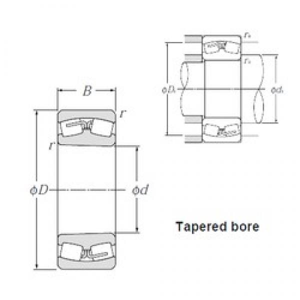 460 mm x 620 mm x 118 mm  NTN 23992K сферические роликоподшипники #1 image