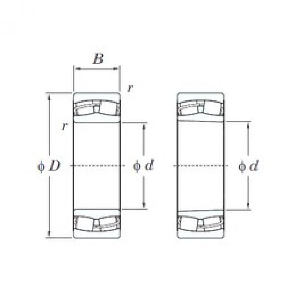 180 mm x 280 mm x 100 mm  KOYO 24036RHK30 сферические роликоподшипники #1 image