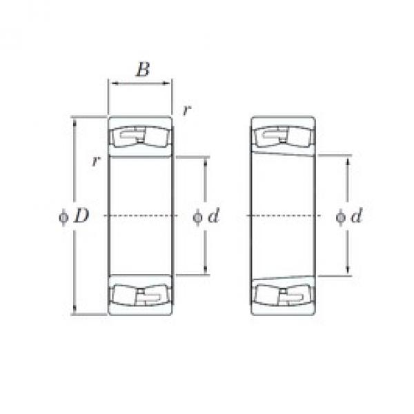 300 mm x 500 mm x 160 mm  KOYO 23160RHAK сферические роликоподшипники #1 image