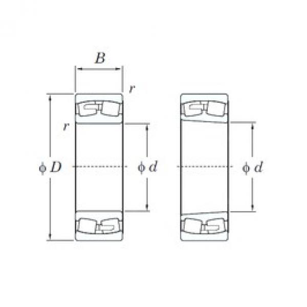 340 mm x 620 mm x 224 mm  KOYO 23268RK сферические роликоподшипники #1 image